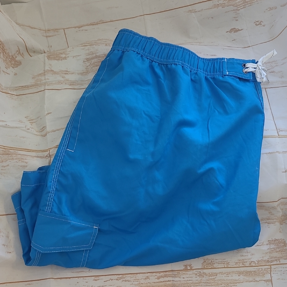 St Johns Bay Mens Swim Shorts 4xlt Above the Knee 11 inch inseam New
